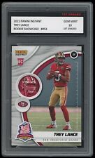 TREY LANCE 2021 PANINI INSTANT SHOWCASE 1ST GRADED 10 RATED ROOKIE CARD RC 49ERS