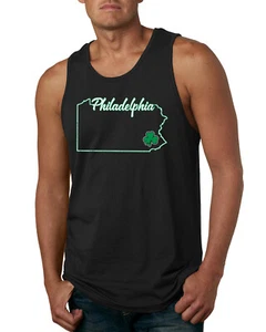 Camiseta sin mangas gráfica Philadelphia Pa State Pride Irish Day San Patricio para hombre - Imagen 1 de 4