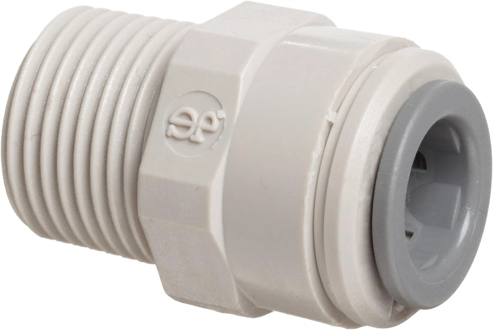 John Guest (PI011202S) Male Connector 3/8 Tube /4 BSPT Gray
