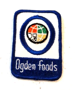 Vintage Ogden Foods Logo Hat or Jacket Patch New NOS 1970s - Picture 1 of 3