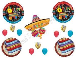 FIESTA Pinata Sombrero Birthday Party Balloons Decoration Supplies Taco Mexico - Picture 1 of 1