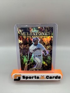 1999 Topps Finest Milestones BARRY BONDS #m22 #d /1400 Runs Batted In Refractor