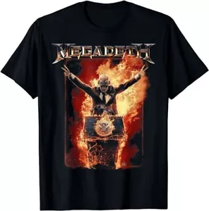 MEGADETH T- Shirt Black Short Sleeve Unisex All Size S-234XL Gift For Fan Shirt - Picture 1 of 7