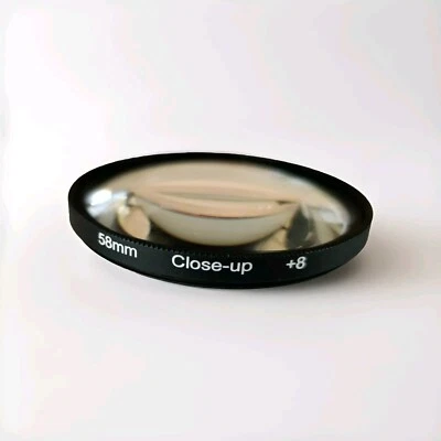 58mm Macro Close Up Converter Filter +8  For Canon Nikon 58mm Thread Lens - Image 1 of 4