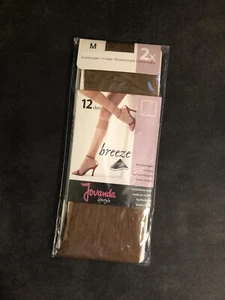 Feinkniestrümpfe 2 Paar 12 DEN braun Jovanda Damen Gr M atmungsaktiv Komfortbund - Bild 1 von 3