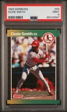 OZZIE SMITH 1989 Donruss #63 PSA 9 Mint Cardinals Padres Pop28 HOF
