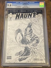 HAUNT #1 CGC 9.8 McFarlane B&W Sketch Variant. Kirkman Story. Image 2009