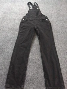 Old Navy Overalls Girls Extra Large Black Wash Sleeveless Denim Bib Youth Large - Picture 1 of 9