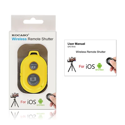 Obturador de cámara selfie inalámbrico con control remoto para monopie iPhone XR XS 8 Samsung Foto 1 de 4