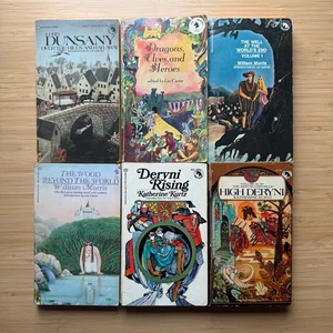 LOT of 6 Ballantine Adult Fantasy Lord Dunsany William Morris Vintage PB - Picture 1 of 24