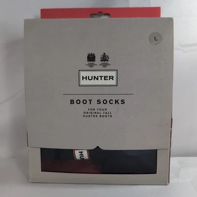 Calcetines Hunter Boot Grandes L Azul Marino Puño Liguero Caja Abierta NUEVOS 7-9M 8-10F Vellón Foto 1 de 4