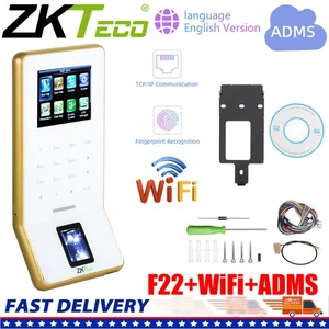 ZKTeco F22 +WiFi +ADMS Biometric Fingerprint Time Attendance Multilanguage White - Picture 1 of 10