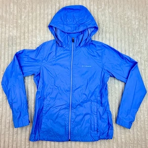 Columbia Sportswear Mujer Azul Ligero Chaqueta de Lluvia con Capucha Talla L - Imagen 1 de 6