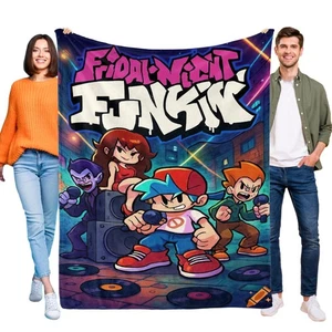 Coperta Funkin venerdì sera morbida flanella letto divano divano regalo compleanno - Foto 1 di 11