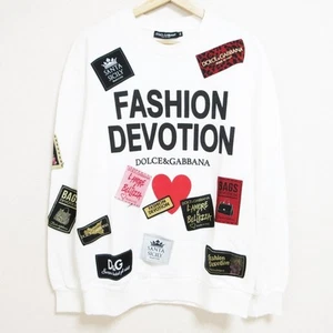Auth DOLCE&GABBANA - White Black Multi Women's Sweatshirt - Picture 1 of 9