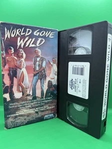 World Gone Wild VHS Adam Ant Bruce Dern Michael Pare 1988 VTG Cult Classic - Picture 1 of 2