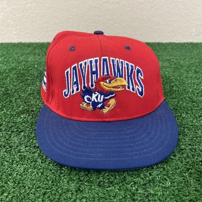 Sombrero de colección KU Kansas Jayhawks ajustado 7 1/4 GRANDE 8 con. Hecho en USA PRO LINE Foto 1 de 4