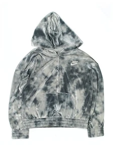 Nike Girls Silver Zip Up Hoodie 6X - Picture 1 of 2