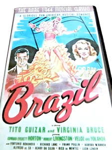"BRAZIL" VHS FILM-WITH TITO GUIZAR & VIRGINIA BRUCE-1944 MUSICAL CLASSIC   RO - Picture 1 of 1