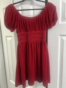 Beautiful red Velvet Janie And Jack Girls Dress Size 12 - Picture 1 of 4