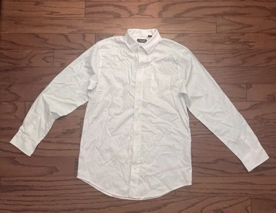 Boys Chaps Button Up White Shirt Size 14 - Image 1 of 3