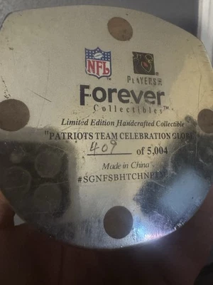 New England Patriots Snow Globe Edición Limitada 409 ¡De 5004! Foto 1 de 4