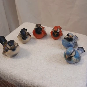 Vintage Goebel Porzellan Vögel 6 Stück GV 72,73,74 5 TMK5 1 TMK6 NEUWERTIG - Bild 1 von 15
