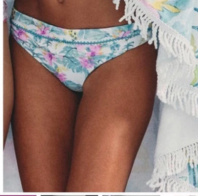 Hurley X LoveShackFancy Women’s Floral Bikini Bottoms Size Medium NEW - Image 1 of 4