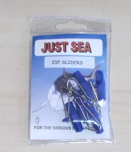 5 Blue Zip sliders for sea fishing. New, UK seller - Picture 1 of 1