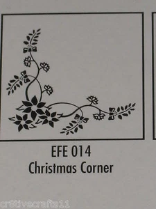 NELLIE SNELLEN EMBOSS FOLDERS "CHRISTMAS CORNER" EFE014  CARDS AND SCRAPBOOKING - Imagen 1 de 2