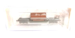 Bachmann Spur N Neu 52' Mittelniedergedrückter Flachwagen mit Kesselladung 71395 - Bild 1 von 3