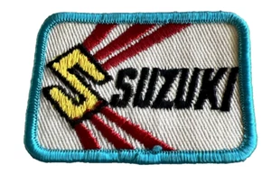 Suzuki Patch Motorcycle Sew On Patch Biker Dirt Bike Chopper Hog 3” x 2” Vintage - Picture 1 of 14