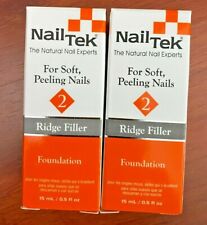 Nail Tek 2 Ridge Filler For Soft Peeling Nails Foundation - 0.5 oz- 2 Pcs