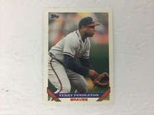 Topps Terry Pendleton 3B Atlanta Braves 650 Baseball Card 1993