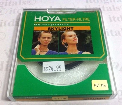 Hoya 62mm Skylight Coated Glass Lens Filter Screw-in 62 mm Sky light Genuine OEM - Image 1 of 3