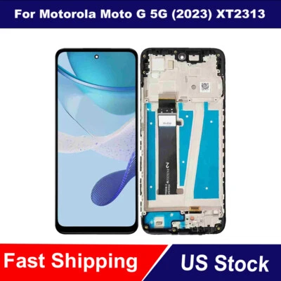 Digitalizador de pantalla táctil LCD + marco para Motorola Moto G 5G 2023 XT2313 XT2313-6 Foto 1 de 4