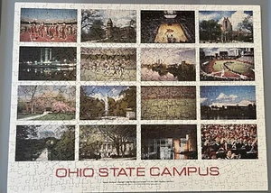 Vtg 1990 Ohio State University OSU Buckeyes Jigsaw Puzzle Campus - Picture 1 of 8