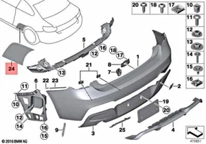 Genuine BMW M2 F87 Competition Coupe Right Protection Foil 51148070592 - Picture 1 of 1