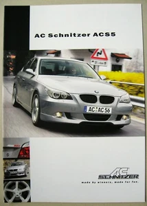 Brochure brochure BMW Serie 5 E60 530d AC SCHNITZER ACS5 255 CV diesel tedesco - Foto 1 di 2