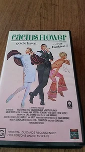 CACTUS FLOWER - GOLDIE HAWN, WALTER MATTHAU - VIDEO VHS - Picture 1 of 1