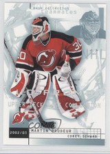 2002-03 Upper Deck Mask Collection UD Promo Corey Schwab Martin Brodeur #50 HOF