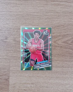 Amen Thompson RC 2023/24 Panini Donruss GREEN LASER #206 Rookie Rockets Hot SP - Bild 1 von 1