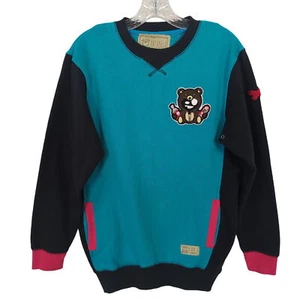 Entree LS Authentic Bear Skateboard Sweatshirt Size Small Blue Black long sleeve - Picture 1 of 19