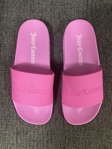 New Juicy Couture Pink Sliders Size 8