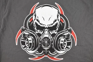 Diesel Life NWT Gas Mask Turbo Respirator Skull Design Grey T- Shirt Gildan M-3X - Picture 1 of 4