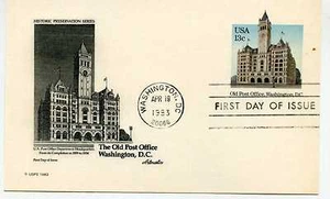 UX99 13c Old Post Office, Washington, DC, Artmaster, FDC - Picture 1 of 1