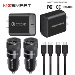 Cable cargador de pared rápido tipo C para iPhone 16 Samsung S24+ cable adaptador de corriente - Imagen 1 de 36