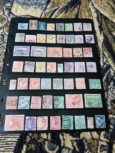 British Colonies Stamp Collection - Australian States - Used - 2 Pages - P198 - Picture 1 of 2