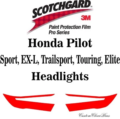 3M Scotchgard Paint Protection Film Pro Series 2023 2024 2025 Honda Pilot - Image 1 of 3