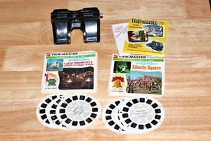 VINTAGE SAWYER VIEWMASTER WITH 42 GAF DISNEY STEREO PICTURES A 947 A 950 GOOD - Picture 1 of 9